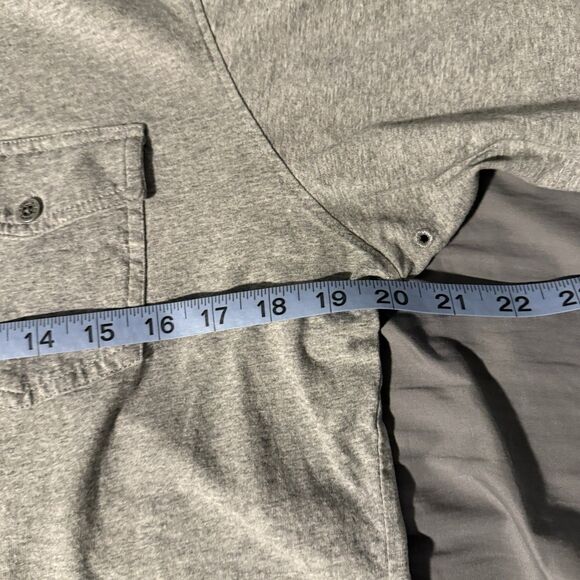 Kuhl Polo Shirt Mens Medium Gray Wildfibre Organic Cotton Pocket Performance Top - Picture 6 of 8